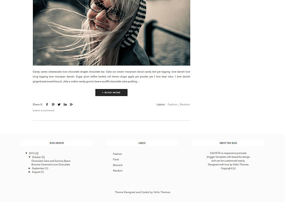 Blogger Template Responsive- SILVANA in Website Templates - product preview 1