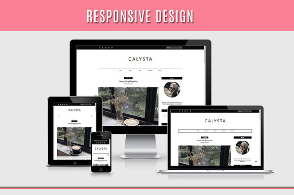 Blogger Template Responsive- SILVANA in Website Templates - product preview 4
