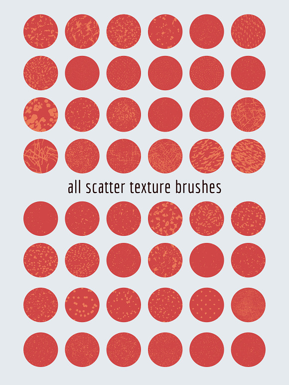 Scatter texture brushes for AI in Photoshop Brushes - product preview 3