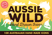 Aussie Wild Hand Drawn Icons