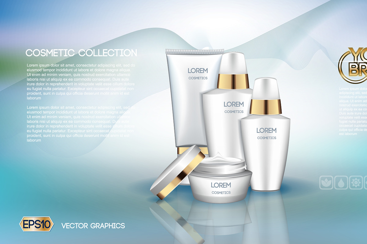 Vector care cream cosmetics mockup in Product Mockups - product preview 8