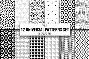 12 Universal patterns set
