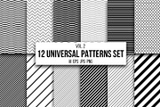 12 Universal patterns set