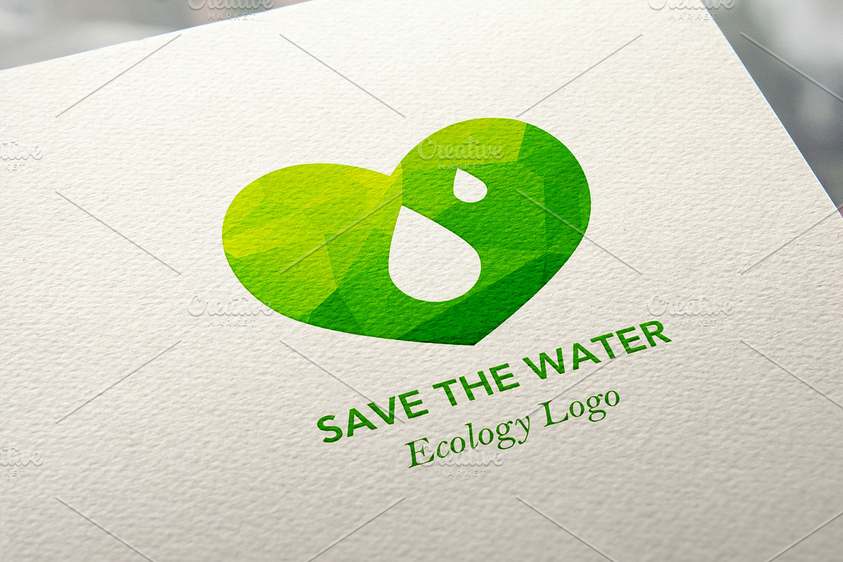 Save The Water in Logo Templates - product preview 8
