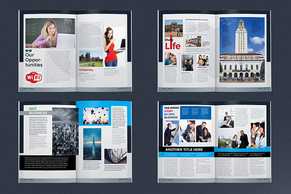 College University Magazine in Magazine Templates - product preview 2