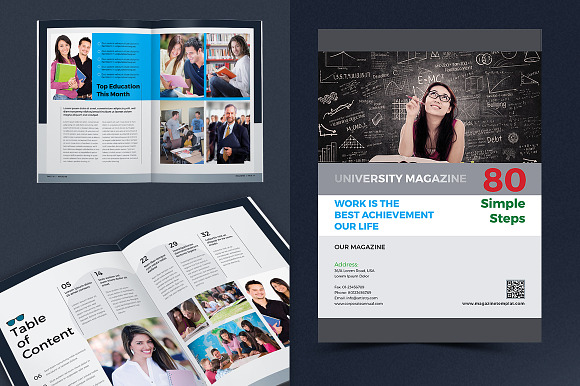 College University Magazine in Magazine Templates - product preview 6