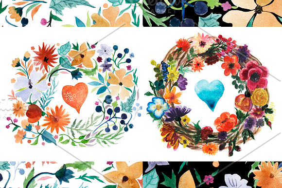 Love watercolor in Patterns - product preview 1