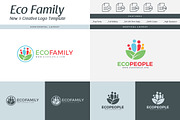 Eco People Logo Template