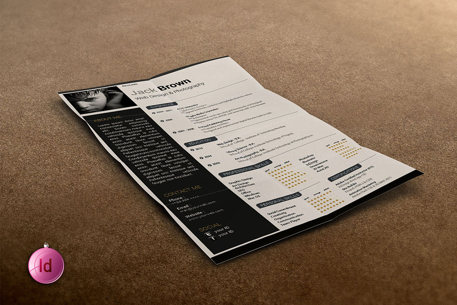 Indesign Resume Set in Resume Templates - product preview 8