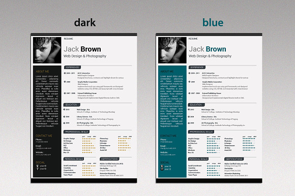 Indesign Resume Set in Resume Templates - product preview 1