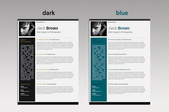 Indesign Resume Set in Resume Templates - product preview 3