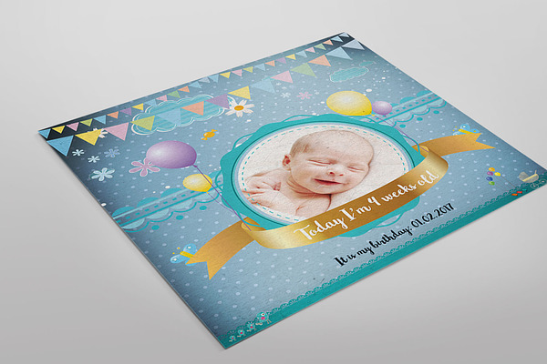 Baby Mini Birthday Session Cards