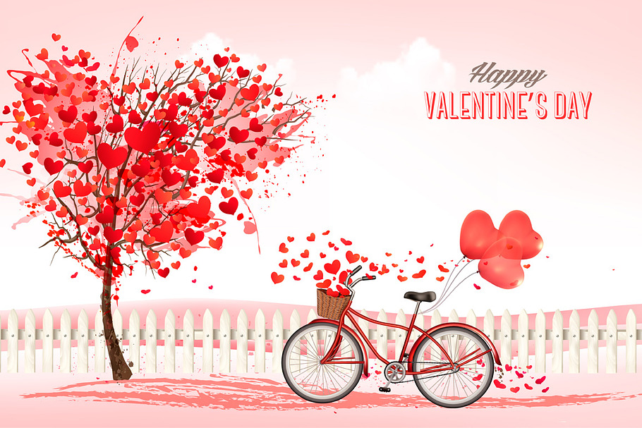 Valentine's day background in Illustrations - product preview 8