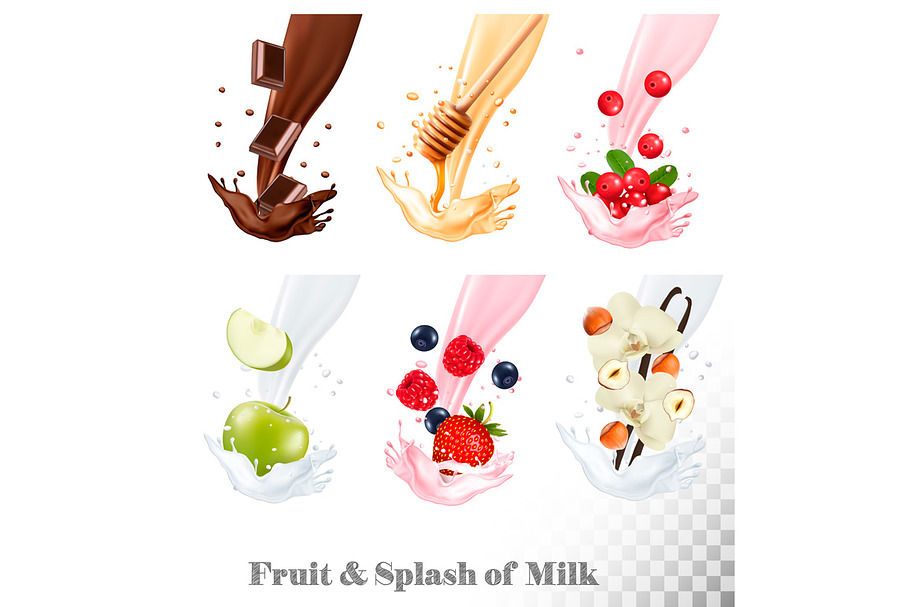 Big collection of fruit and berries in Illustrations - product preview 8