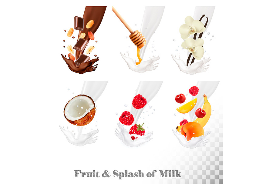 Big collection of fruit and berries in Illustrations - product preview 8
