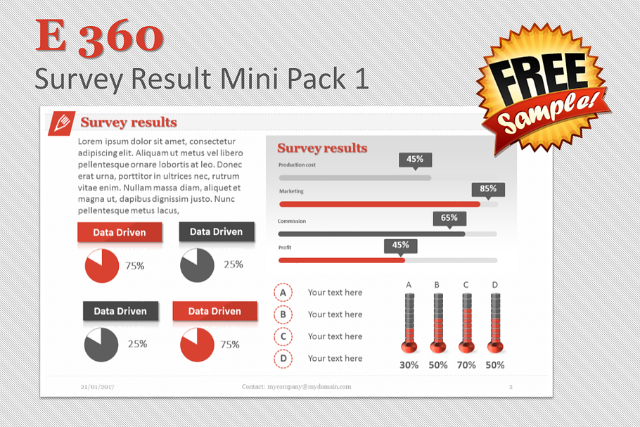 E360 Surevy Result Mini Pack 1 PP in PowerPoint Templates - product preview 8