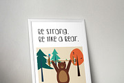 Poster "Be like a bear"