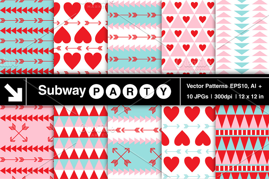 Vector Tribal Valentine Patterns