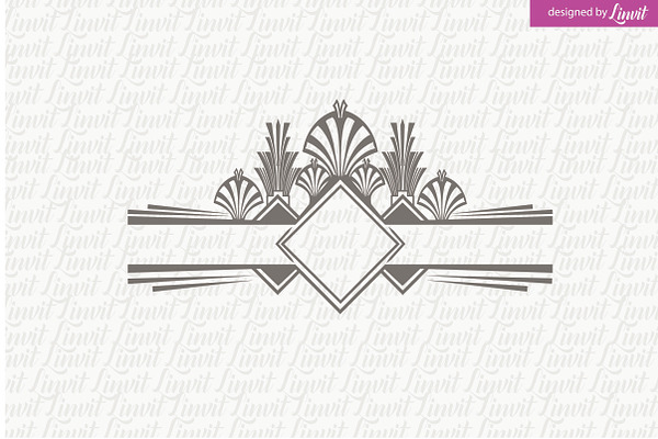 Art Deco Wedding Logo