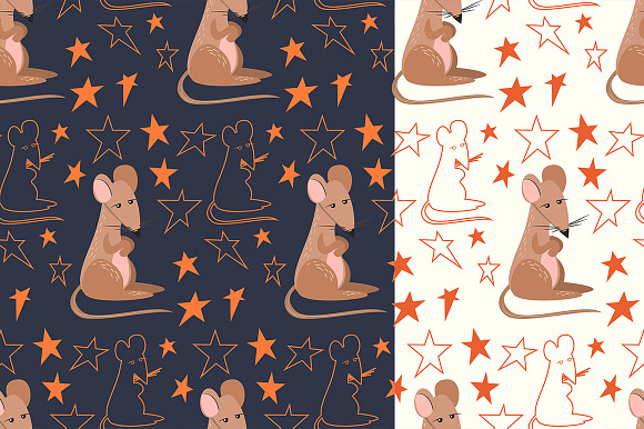 Chinese zodiac bundle in Patterns - product preview 10
