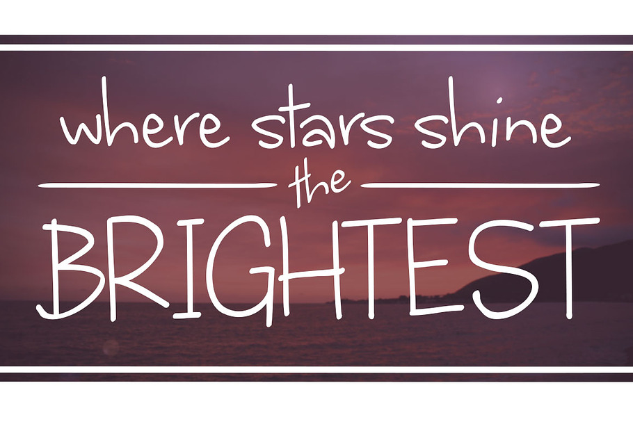 Where Stars Shine the Brightest in Script Fonts - product preview 8