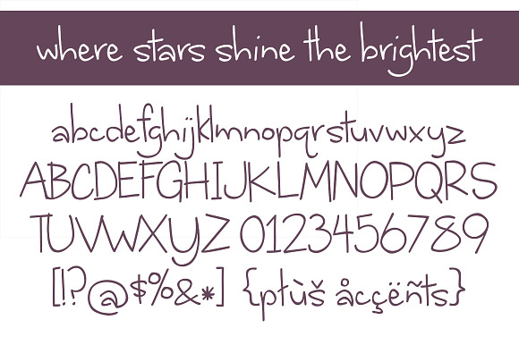 Where Stars Shine the Brightest in Script Fonts - product preview 1