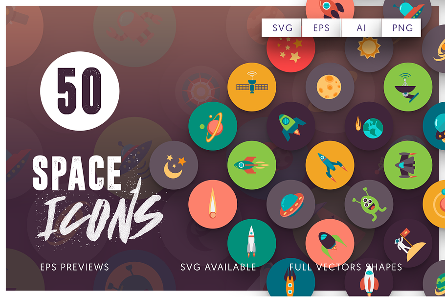 50 Space Icons in Science Icons - product preview 8