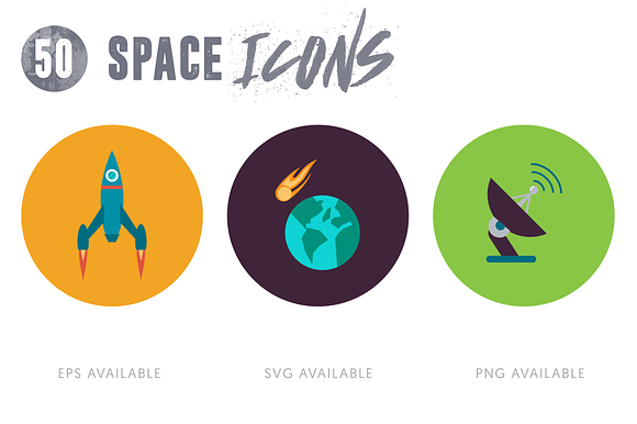50 Space Icons in Science Icons - product preview 2