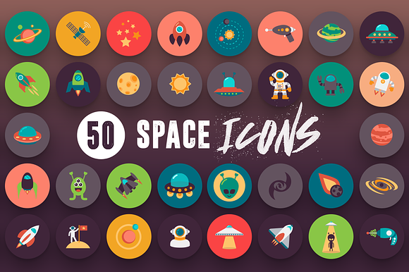 50 Space Icons in Science Icons - product preview 5