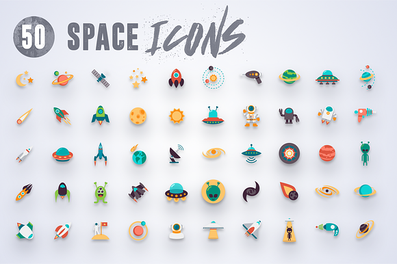 50 Space Icons in Science Icons - product preview 6