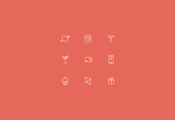 Love/ Wedding/ Valentine's day icons in Graphics - product preview 4