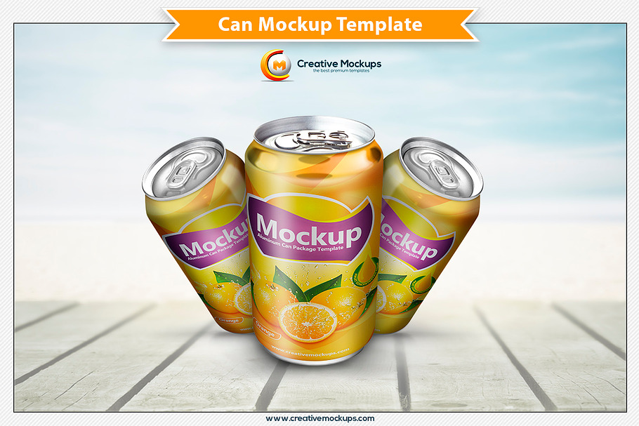Can Mockup Template