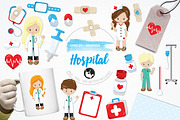 Hospital illustration pack