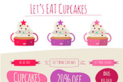 Let's Eat Cupcake vector