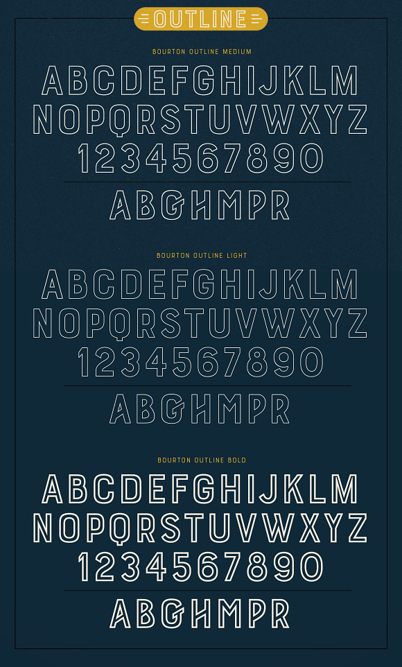 Bourton Basic Pack • 22 Fonts in Block Fonts - product preview 2