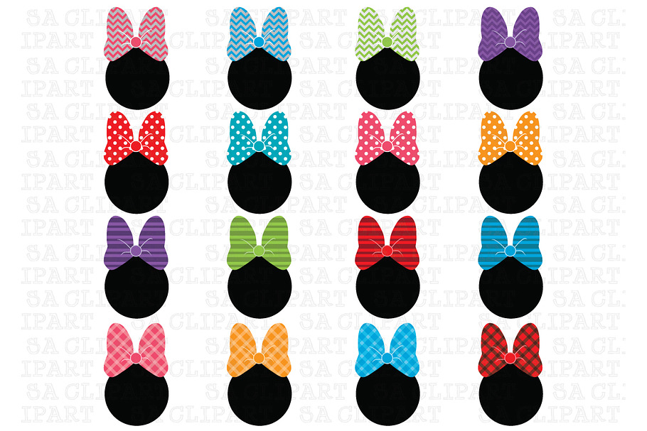 Bow Clip Art in Illustrations - product preview 8