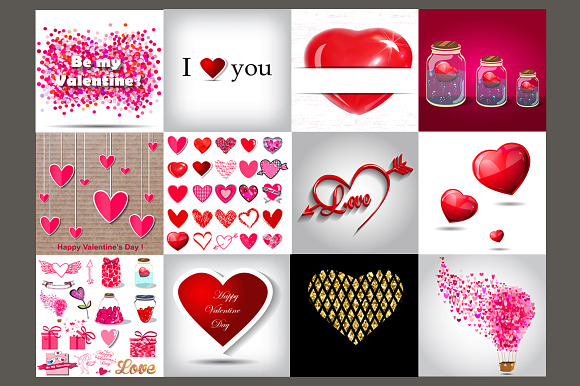 Happy Valentine's Day Big Set.  in Illustrations - product preview 1