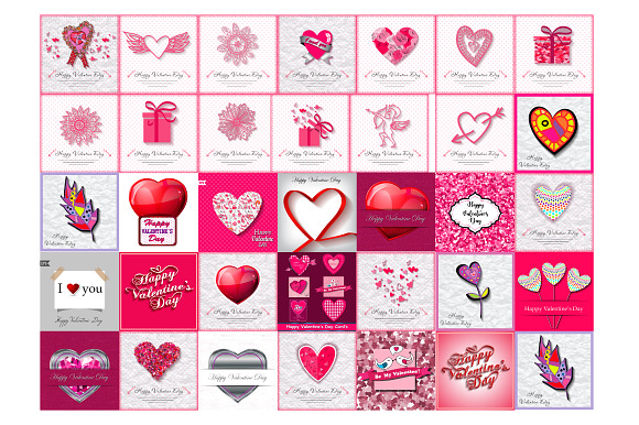 Happy Valentine's Day Big Set.  in Illustrations - product preview 6