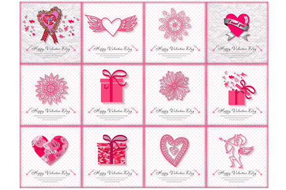 Happy Valentine's Day Big Set.  in Illustrations - product preview 7