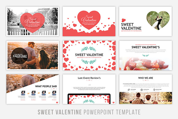 Sweet Valentine Powerpoint Template in PowerPoint Templates - product preview 1