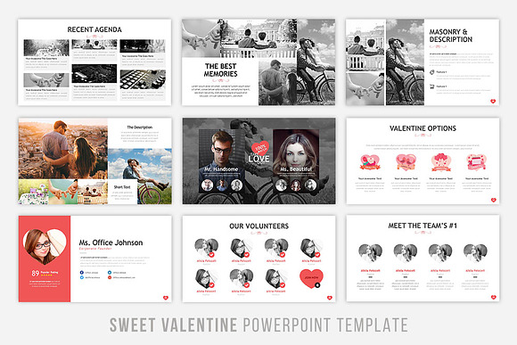 Sweet Valentine Powerpoint Template in PowerPoint Templates - product preview 2
