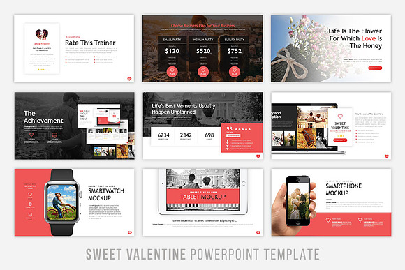 Sweet Valentine Powerpoint Template in PowerPoint Templates - product preview 4