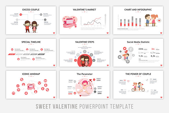 Sweet Valentine Powerpoint Template in PowerPoint Templates - product preview 5