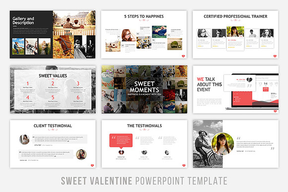 Sweet Valentine Powerpoint Template in PowerPoint Templates - product preview 6