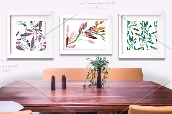 Artistic Leaves Set in Illustrations - product preview 5