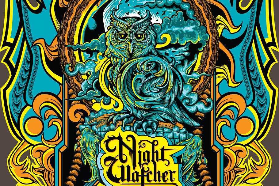 Mysterious Night Watcher in Illustrations - product preview 8
