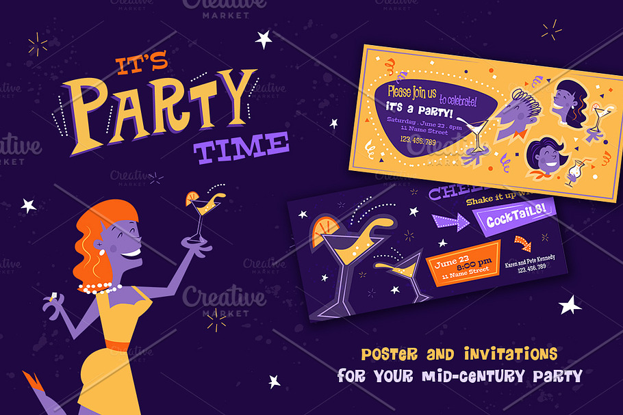 It's Party Time! Mid-century Pack