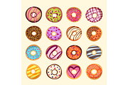 donut icon set