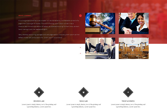 Law Responsive One Page Theme in Landing Page Templates - product preview 1