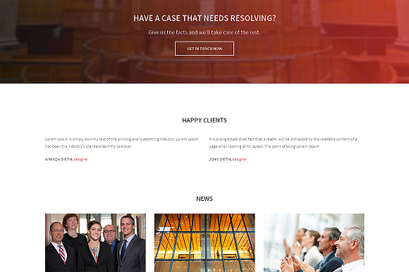 Law Responsive One Page Theme in Landing Page Templates - product preview 2